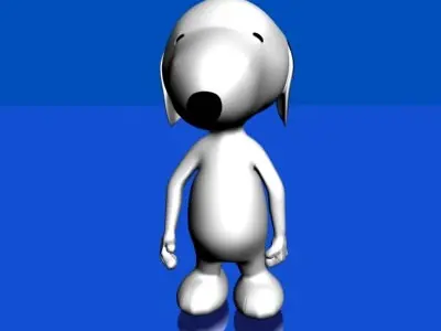 Snoopy Low-poly 3D model