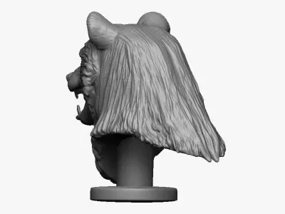 Bear Head Bust 3D print model