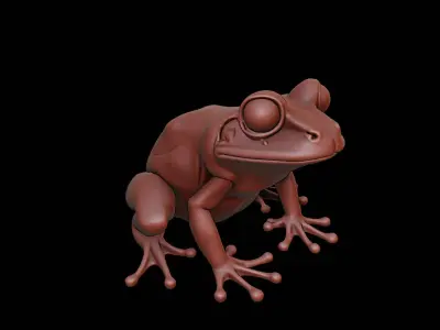 Frog Animal Sculpture 3D print model