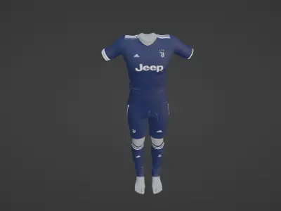 Juventus Sportwear Low-poly 3D model