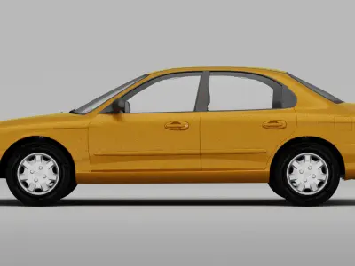 Hyundai Sonata EF  Low-poly 3D model