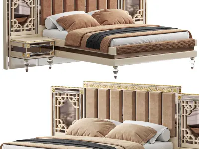  Ayesfa Luxury Bed By Evgor 3D model