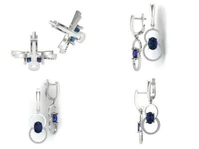 Earrings bi30 3D print model