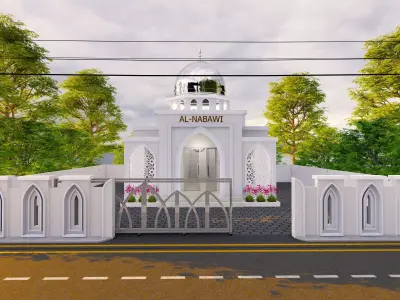 Mosque or Mushola or PrayerRoom or SmallMosque 3D Architecture  3D model