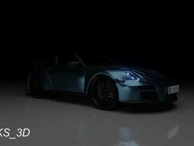 Porshe 911 GT3 RS 3D model 3D model