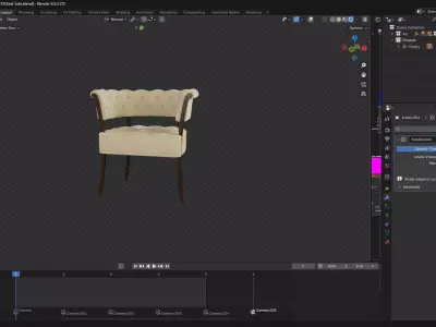 Armchair 3D model order