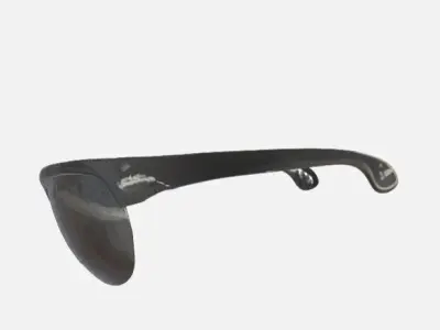 Black Sport Glasses 3D model