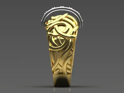 luxury diamond ring jr00118 3D print model