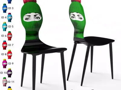 Lux Gstaad Chair Low-poly 3D model