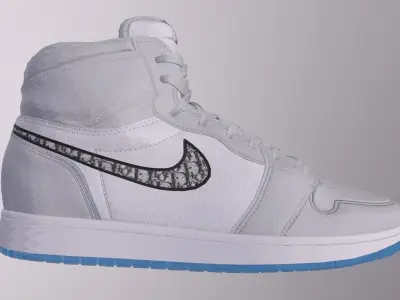 NIKE AIR JORDAN x DIOR SHOES PBR Low-poly 3D model