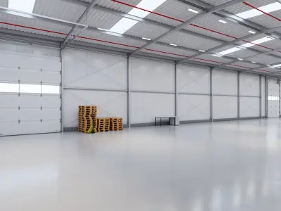 Industrial Warehouse Interior 14 Low-poly 3D model