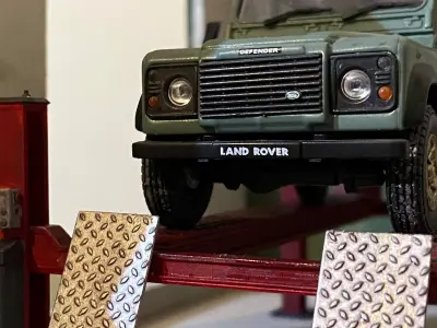 1-43 SCALE MODEL LAND ROVER DEFENDER WINCH BUMPER 3D print model
