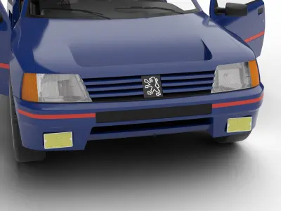 Peugeot 205 Turbo 16 1984 HQ 3d model 3D model
