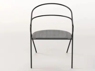 Living Divani Georges Light Steel Chair 3D model