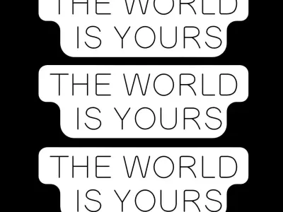 The World Is Yours Neon Sign 3D model
