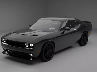 Dodge challenger SRT Hellcat 2015 3D model