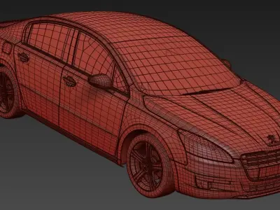 PEUGEOT 508 3D model 3D model