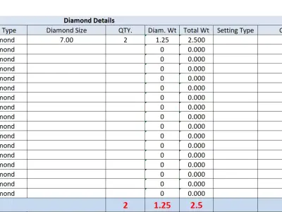 Diamond Earrings  3D print model