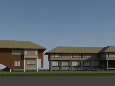Tropical house 3D model