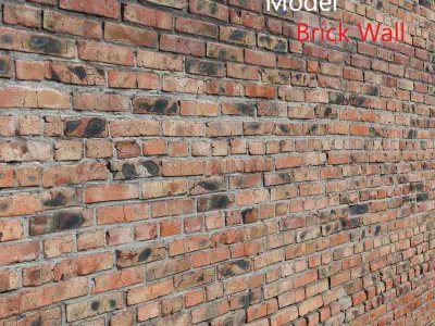 Ultra realistic Brick Old wall Scan 3D model