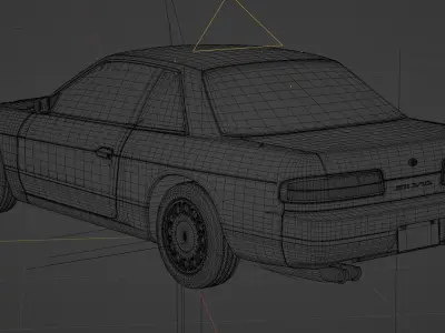 NISSAN Silvia s13 origin 3D model