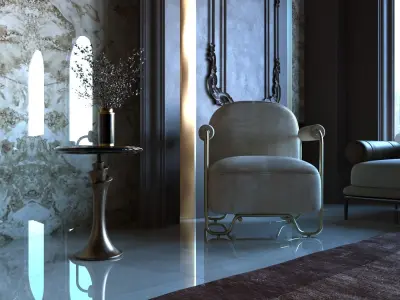 Interior - Livingroom - 080323 3D model