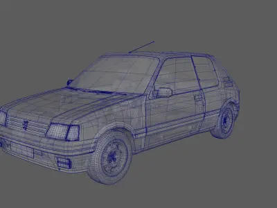 Peugeot 205 gti 3D model
