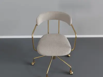 Lenox Swivel Office Chair Low-poly 3D model
