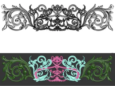 Decorative Ornamental 11 3D model