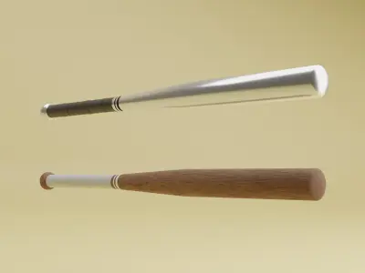 Baseball bats Free 3D model