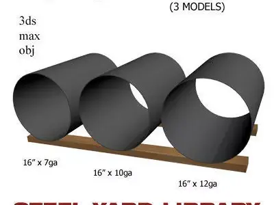 16in Thin Wall Pipe 3D model