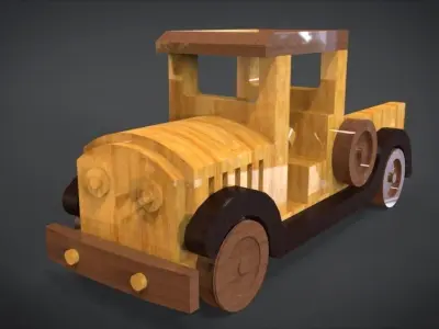 Pickup Truck Toy 3D print model
