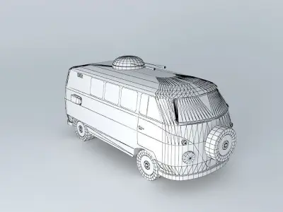 Post-Apocalyptic Ambulance Free 3D model