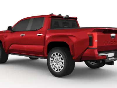 Toyota Tacoma 2024 Low-poly 3D model from CGTrader