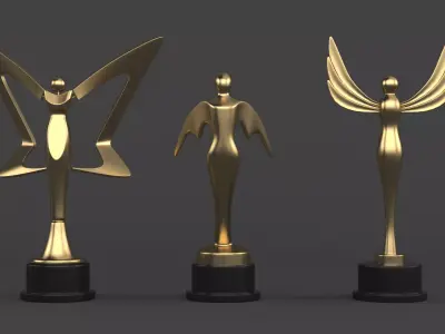 Trophy Cups 3D model 124