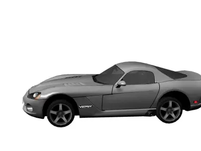 DODGE VIPERSRT10 Low-poly 3D model