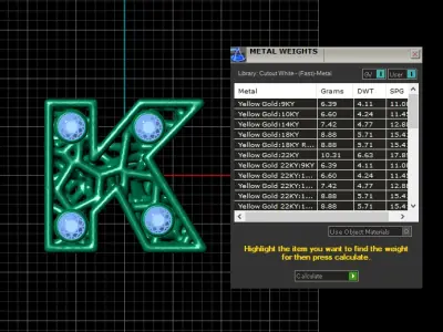 SIMPLE ALPHABET K PENDANT 3D PEINTABLE MODEL  3D print model