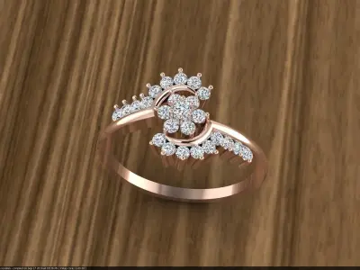 Diamond Jewelry Ring 3D print model