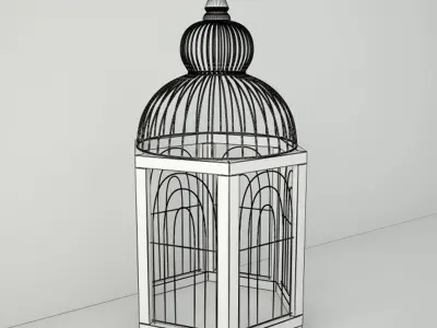 Hexi Decorative Cage by ZARA HOME 3D model
