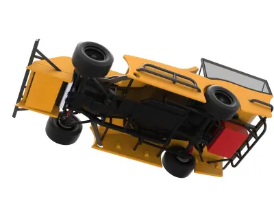 Outlaw Figure 8 Modified stock car Version 2 Scale 1 to 25 3D print model