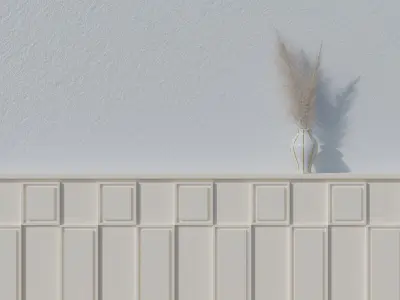 Wall Partition 01 Low-poly 3D model