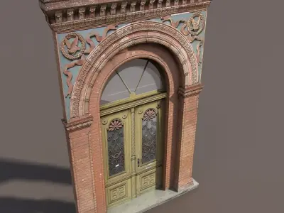 Door portal Low poly 89 3D model