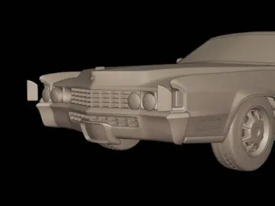 Cadillac fleetwood Eldorado Coupe 1968  3D print model