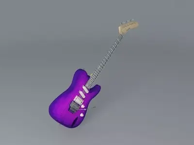 Sands tele custom guitar Free 3D model