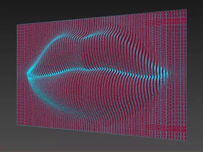 Parametric Lips Wall Decor 3D model