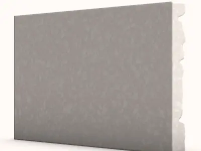 Dry-Stacked Stone Fence Mesh 3D model