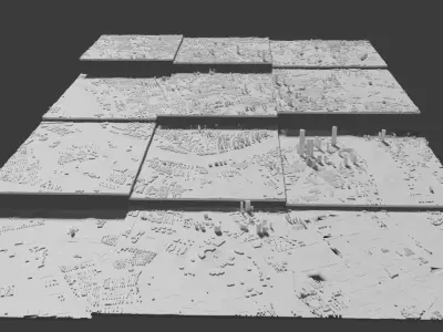 Shanghai Future Skyline 3D print model