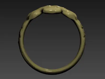 fashion ring A001 3D print model