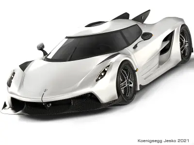 Koenigsegg Jesko 2021 3D model