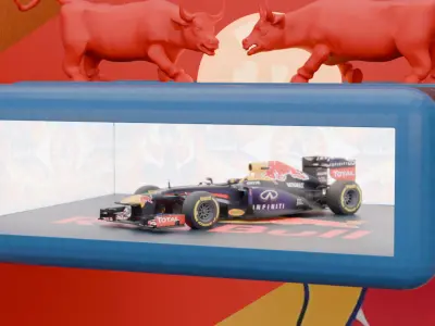 Red Bull F1 Car Display Stand  Decor 3D model